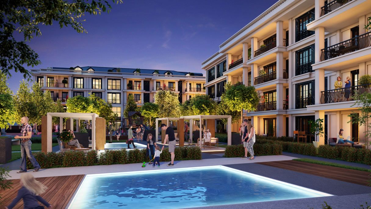 Prestigious Forest View Apartments - Istanbul- Low-rise modern complex