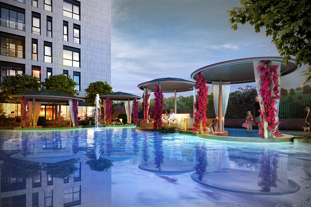 Off-Plan Modern Istanbul Apartments - Landscaped gardens