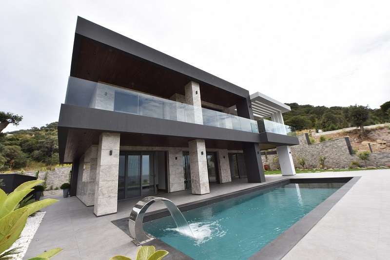 Luxury Sea View Yalikavak Villa - Walk-in swimming pool