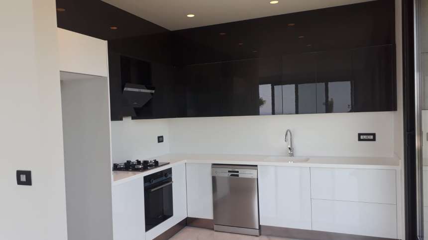 Sea View Bodrum Villa - Gumusluk - Modern fitted kitchen