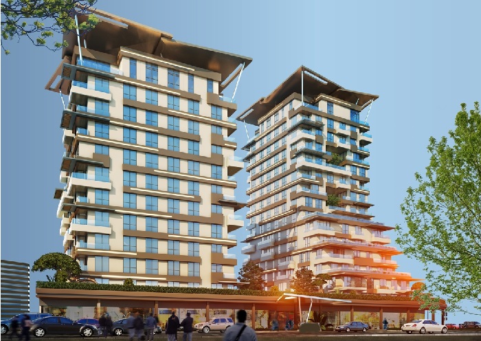 Istanbul City Centre Apartments - Off-Plan - Two residential blocks