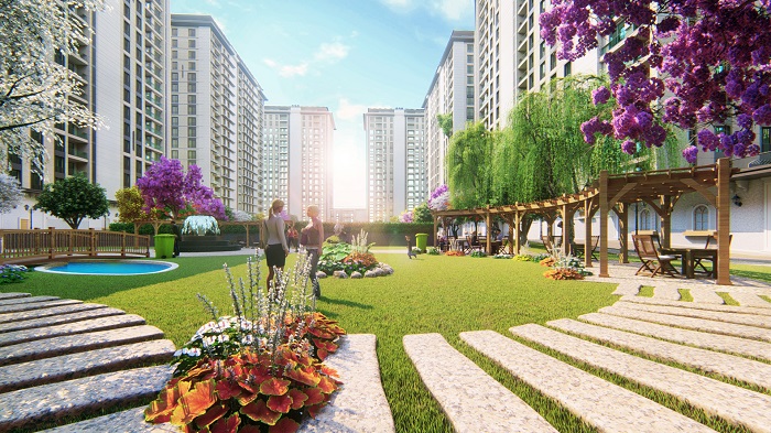 European Istanbul Spa Apartments - Landscaped gardens