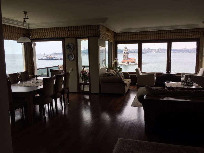 Sea Front Apartment - Istanbul Asian - Sea View lounge diner