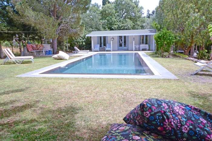 Beautiful Countryside Villa In Gumusluk - Guest pool house