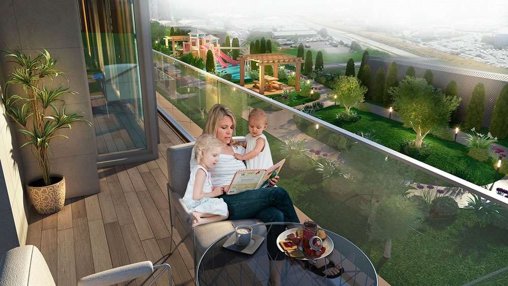 Turnkey Istanbul Smart Home Apartments - Large balconies