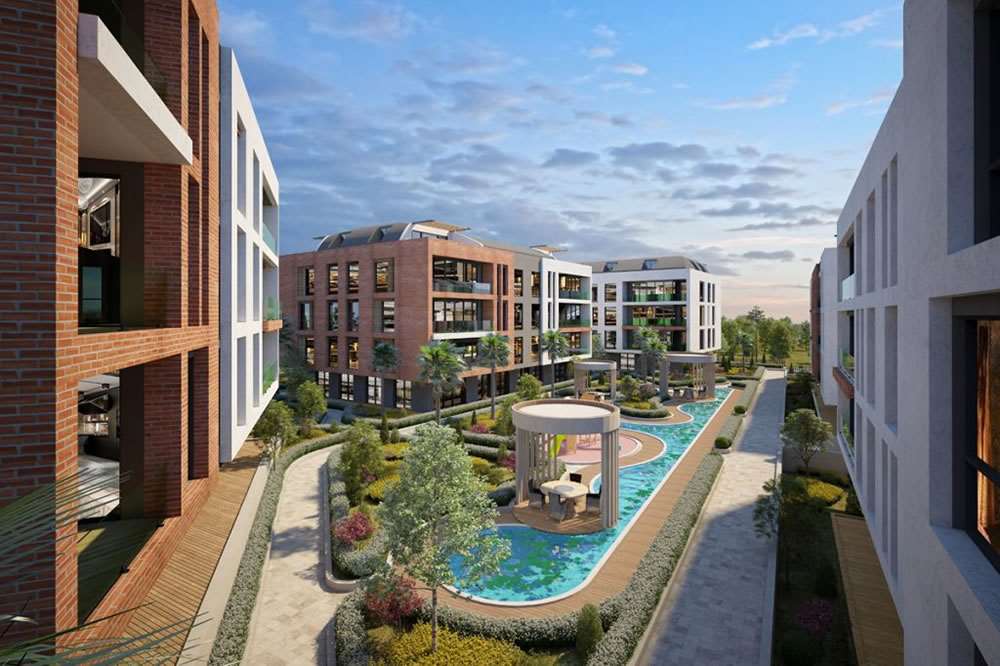 Low-Rise Luxury Istanbul Apartments - Landscaped gardens