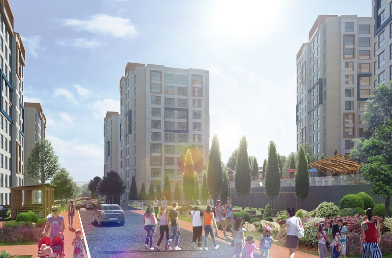 Nature View Apartments In Istanbul - Landscaped gardens