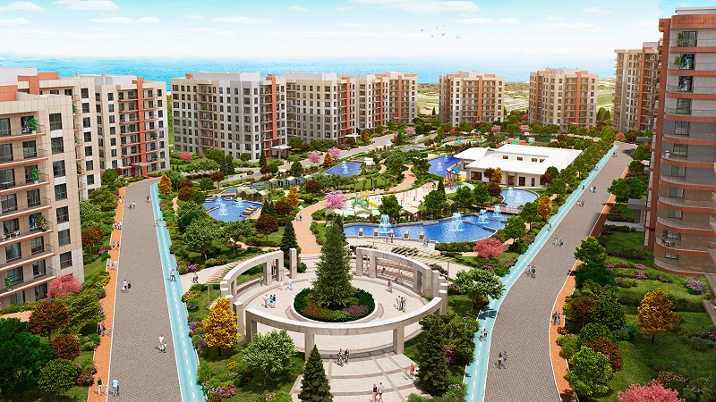 Sea & Marina View Istanbul Apartments - Vast landscaped gardens