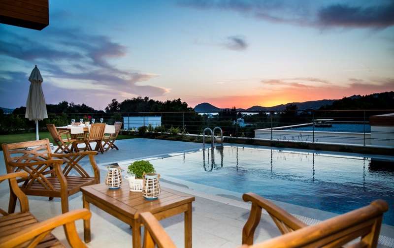 Sea View Contemporary Yalikavak Villas - Sunset views