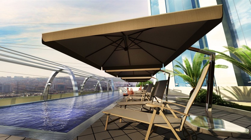 Luxury Esenyurt apartments with 5* concept - Huge infinity outdoor pool