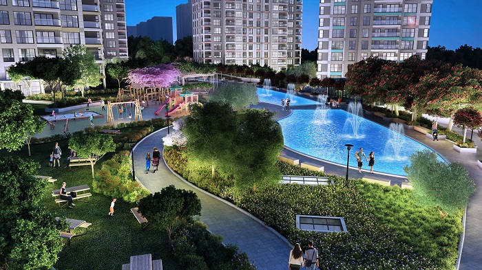 New Nature View Istanbul Apartments - Vast landscaped gardens