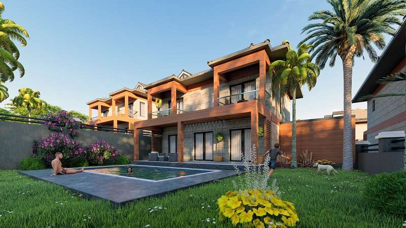 Off-Plan Fethiye Spa Villas - Large private gardens