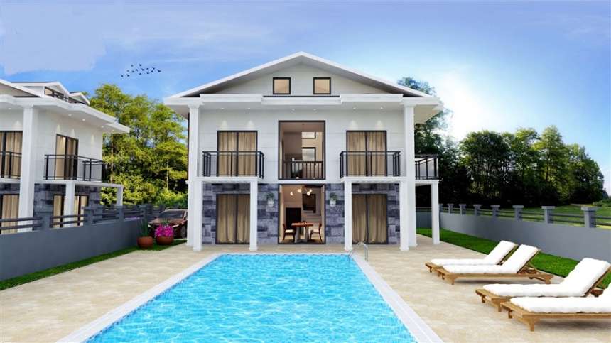 Off-Plan Luxury Gocek Villas - Walled and gated gardens