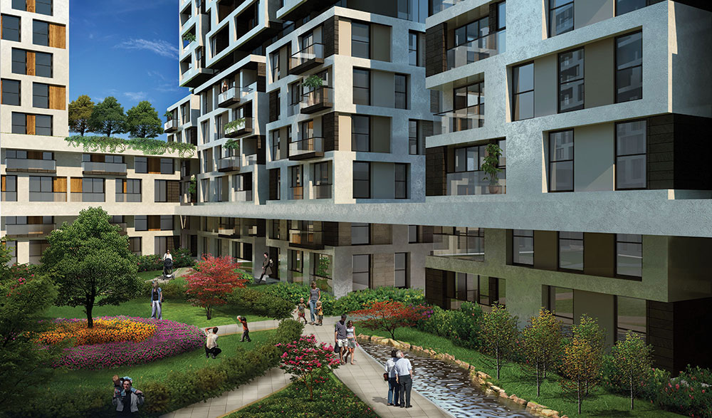 Istanbul Smart Home Apartments - Turnkey - Landscaped gardens