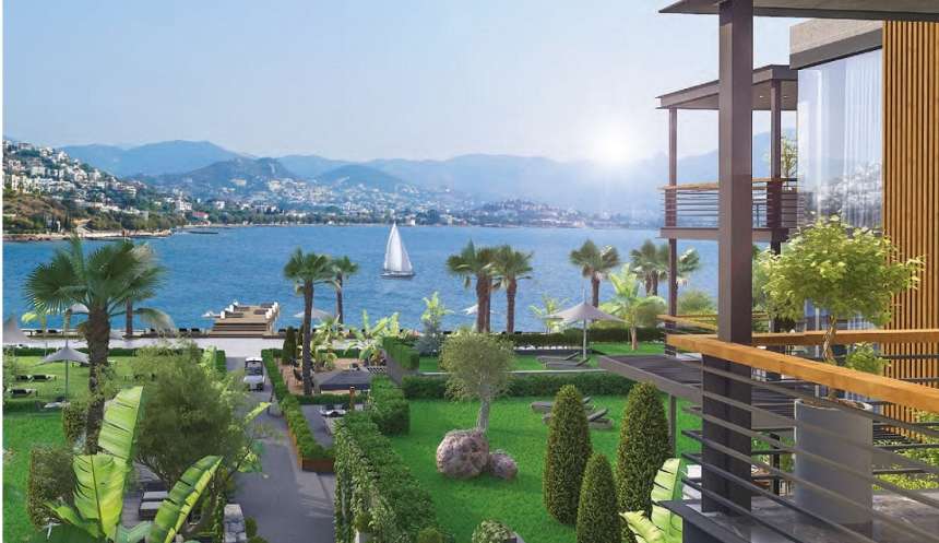 Luxury Yalikavak Beach Apartments - Small newly completed complex