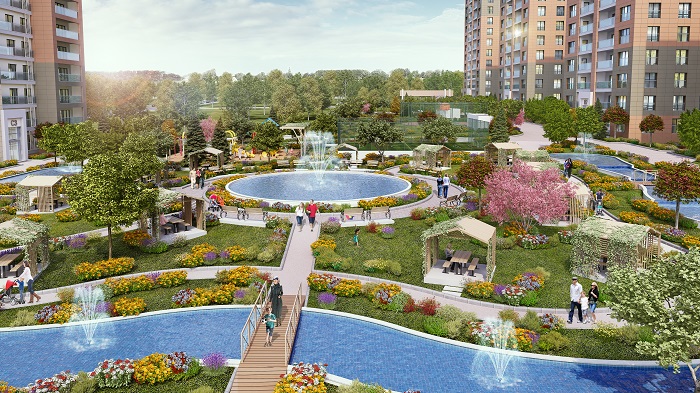 Luxury Sea View Istanbul Apartments -Vast landscaped gardens