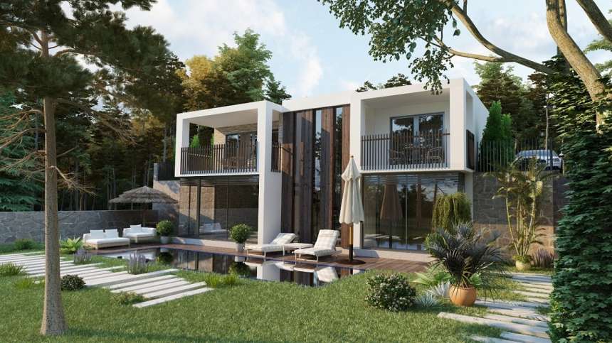 Modern Sea View Yalikavak Villas - Large private gardens