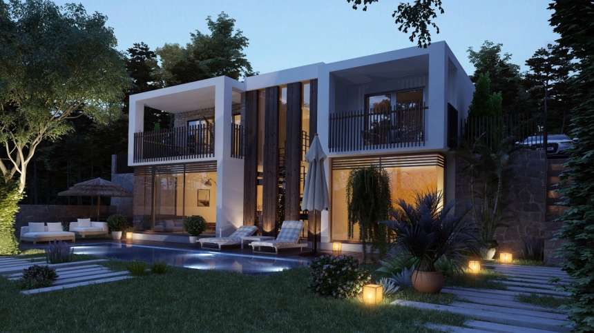 Modern Sea View Yalikavak Villas - Private infinity pools