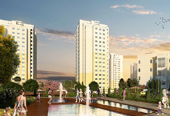 Off-Plan Modern Istanbul Apartments - Gardens and water features