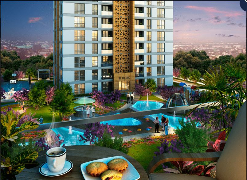 Affordable Modern Istanbul Apartments - Vast landscaped gardens
