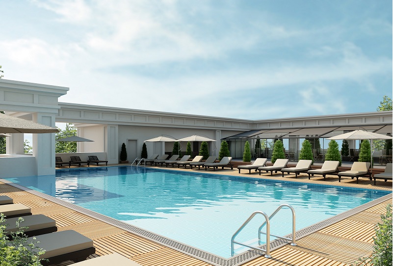 Lake-View Apartments - Istanbul - Terrace pool area