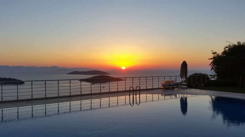 4-Bed Sea View Yalikavak Villa - Sunset views