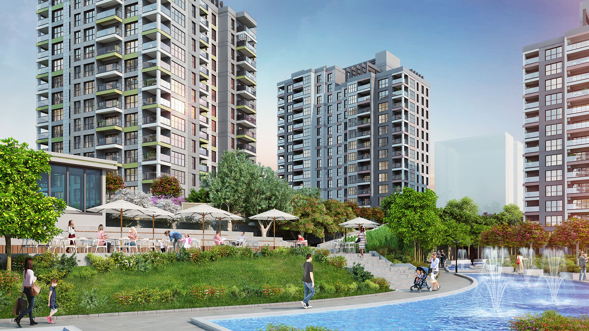 Turnkey Luxury Apartments - Istanbul - Large modern complex