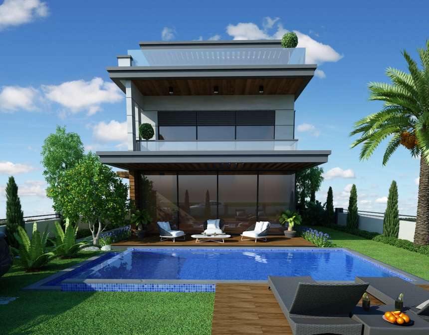 Ciftlik Sea View Villas - Fethiye - Private pool and decked terraces