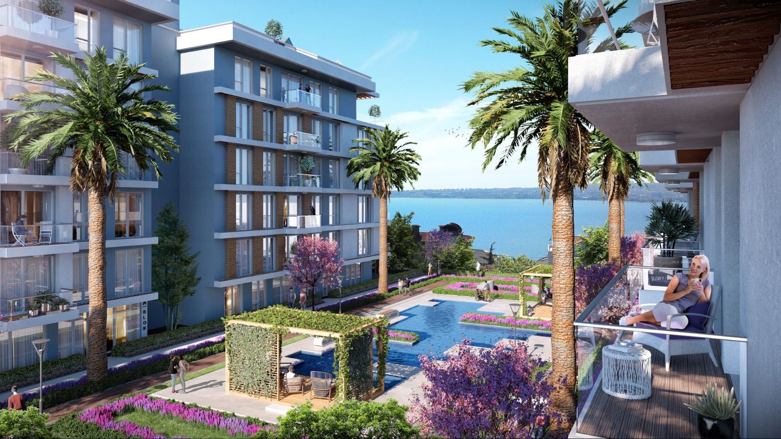 Istanbul Apartments – Sea & Lake Views - Gardens and pond