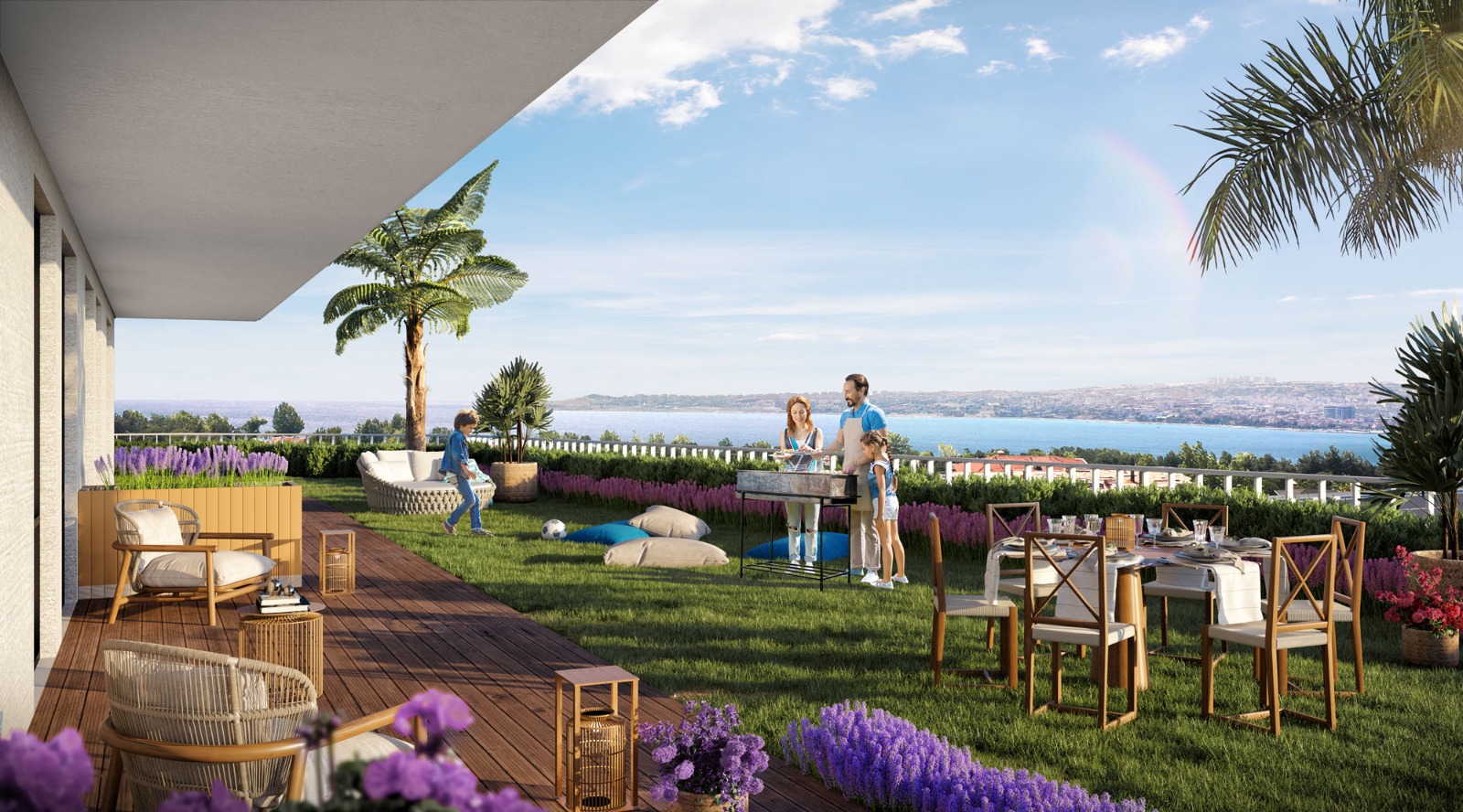Luxury Istanbul Apartments - Sea & Lake Views - Garden terraces