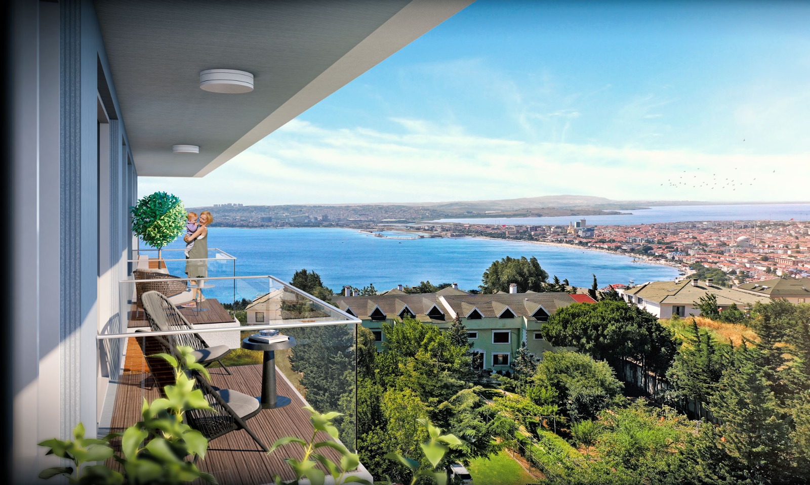 Sea & Lake View Istanbul Property - Stunning vista