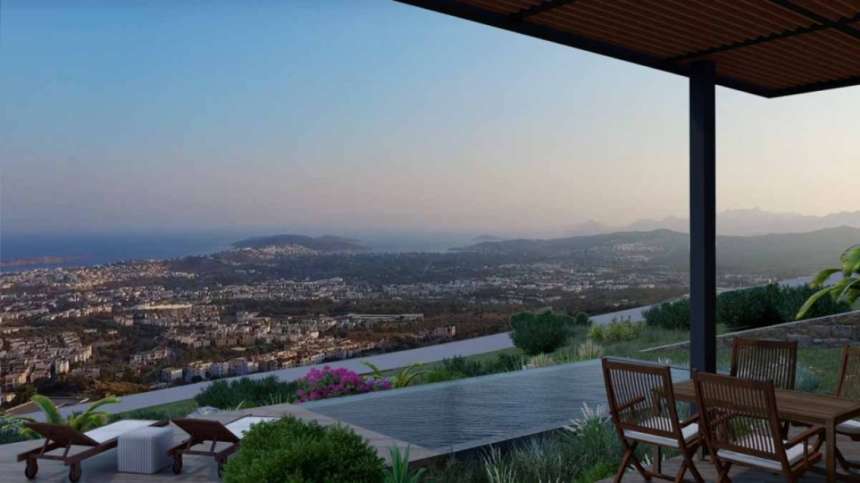 Panoramic Sea View Bodrum Bungalows - Overlooking Bodrum Town