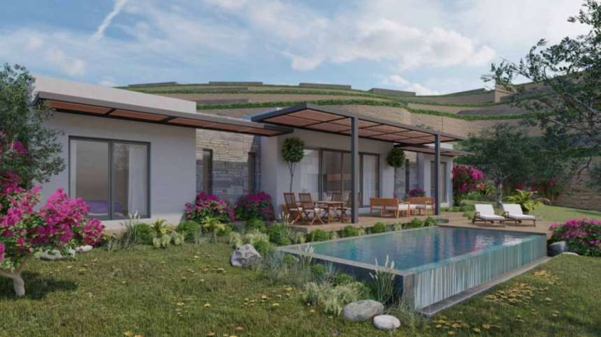 Panoramic Sea View Bodrum Bungalows - Private infinity pool