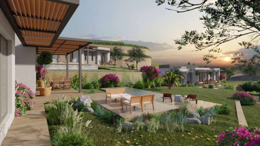 Panoramic Sea View Bodrum Bungalows - Large private gardens