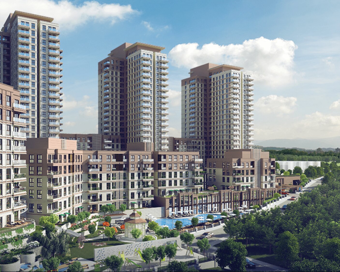 Off-Plan Istanbul Apartments - Bahcesehir - Nature views