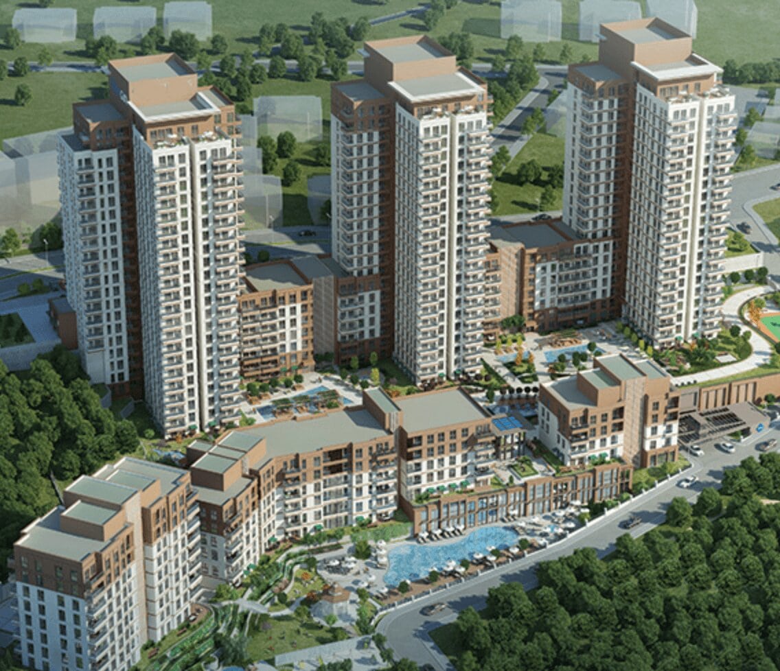 Off-Plan Istanbul Apartments - Bahcesehir - High and low rise blocks