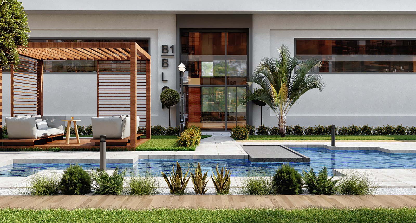 Off-Plan Istanbul Smart Homes - Ornamental pond