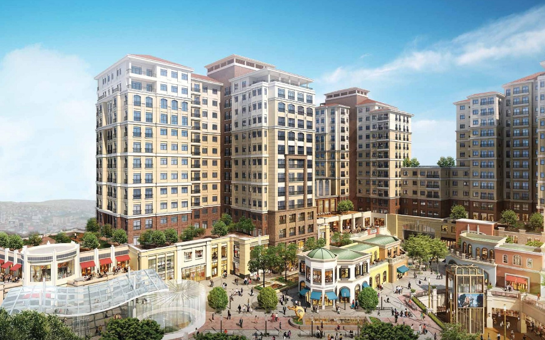 Luxury Asian Istanbul Apartments - Uskudar - Vast modern complex