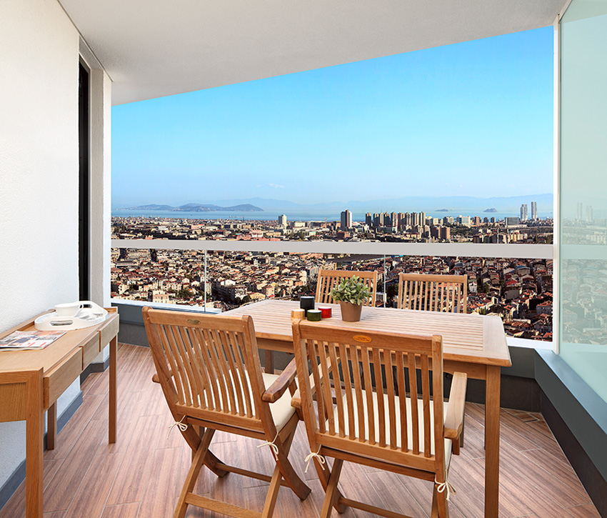 Sea View Apartments Istanbul City Centre - Sea views from higher floors