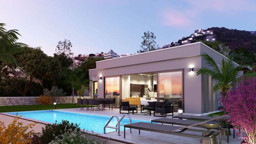 Off-Plan Yalikavak Luxury Villas - Natural green surroundings