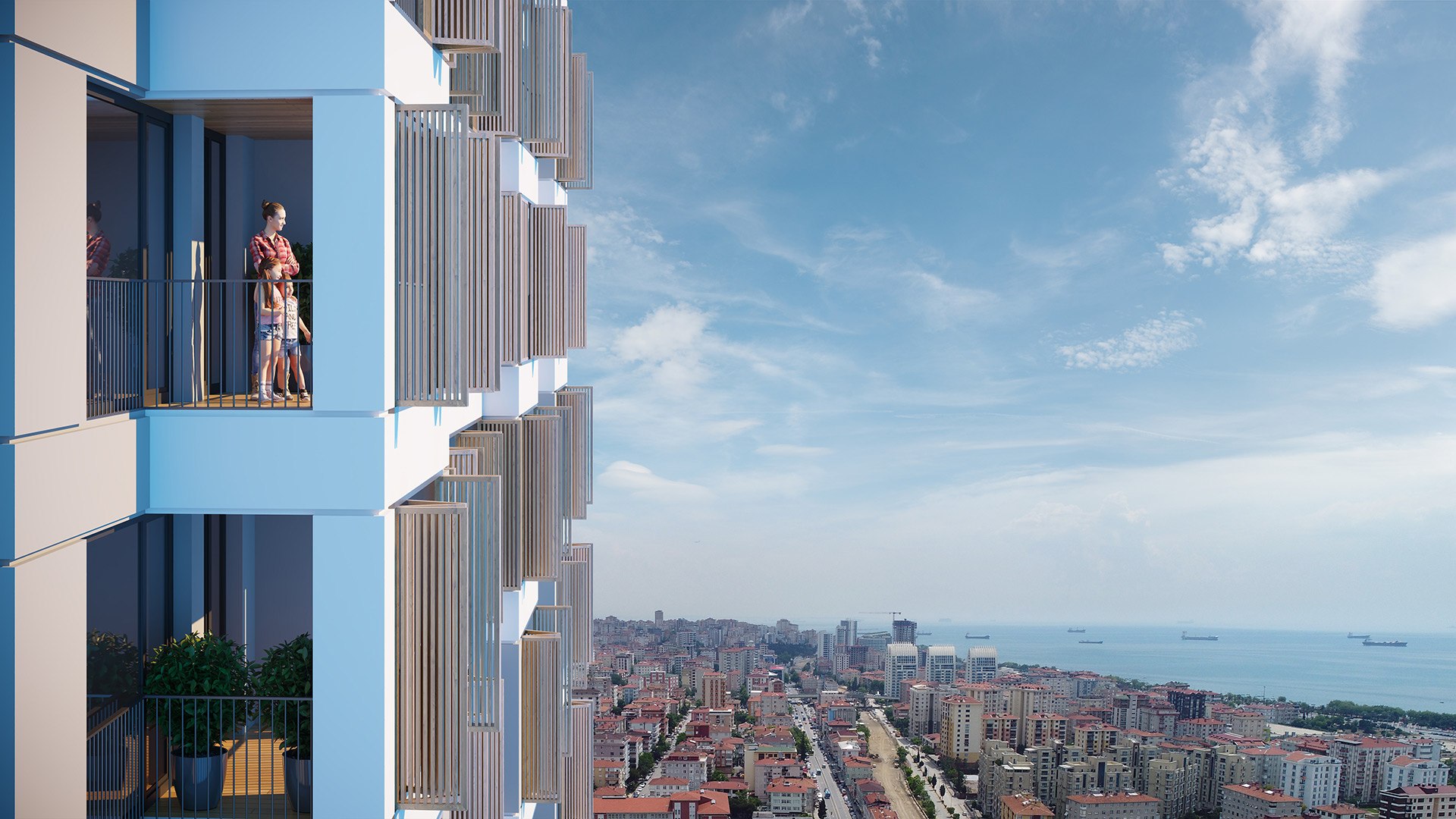 Sea View Istanbul Asian Apartments - Sea and city views