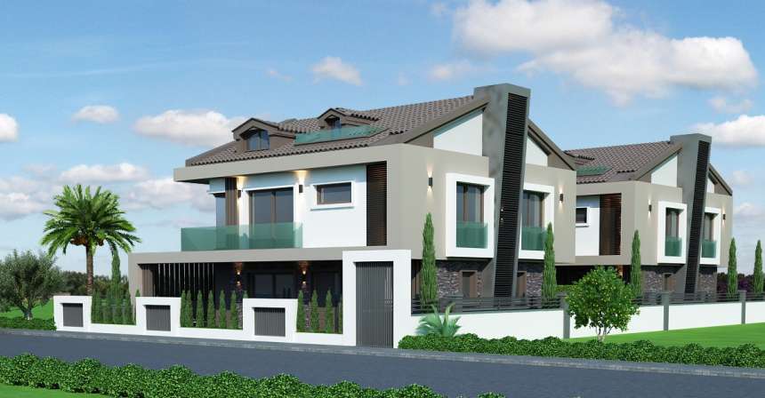 Semi-Detached Fethiye Villas - Off-Plan - Gated gardens