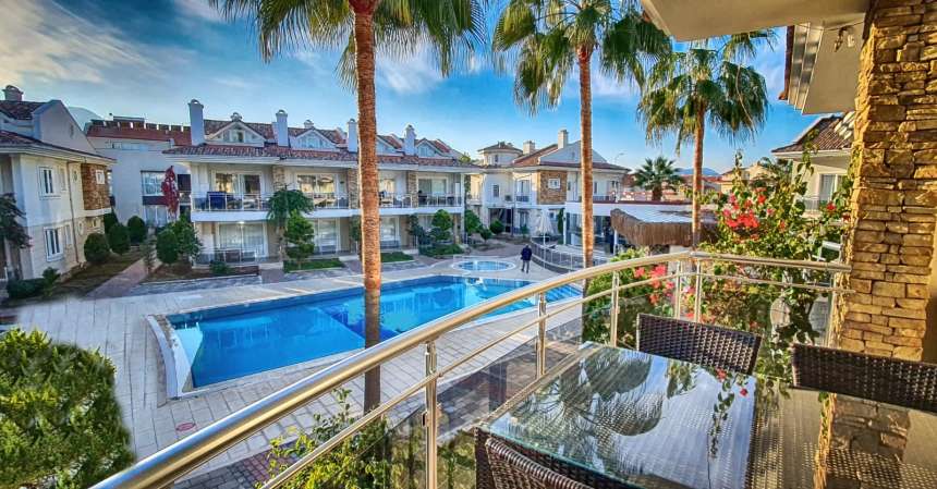 Calis Apartment Near The Beach - Pool view apartment