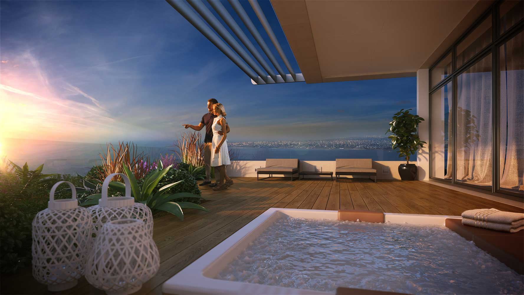 	 Property For Sale In Istanbul, Right By The Sea - Views from balcony