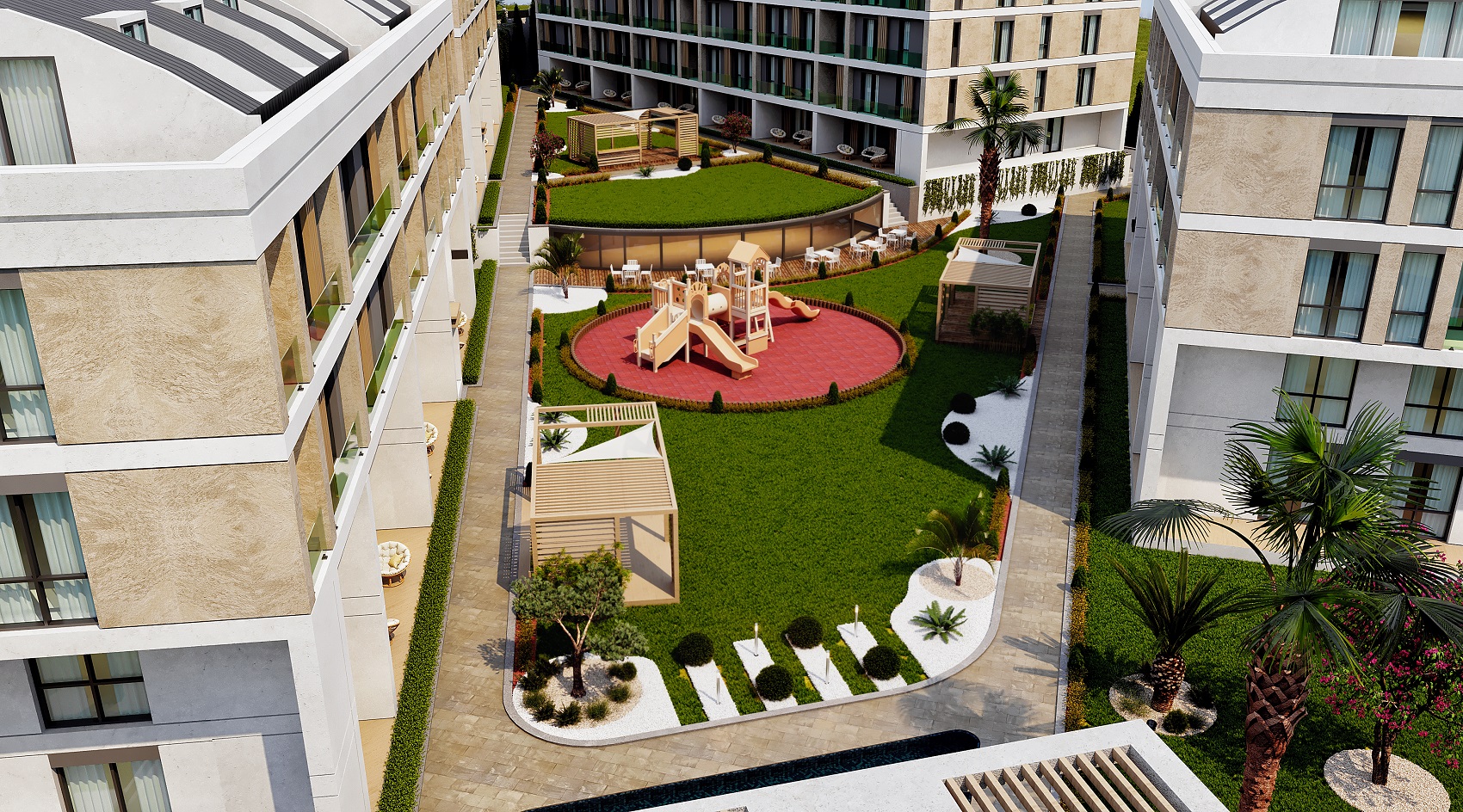 Luxury Istanbul Spa Apartments- Beylikduzu - Gardens and facilities