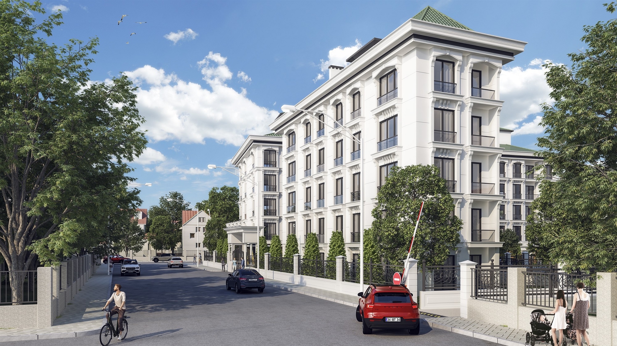 Buyukcekmece Luxury Apartments - Istanbul - Small walled complex