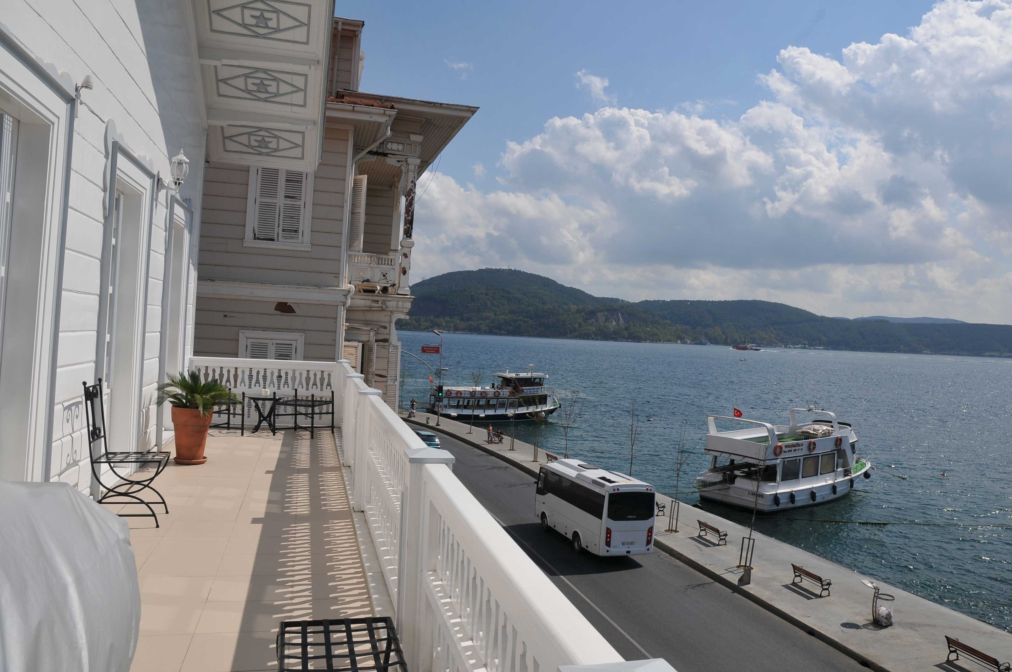 	 Istanbul Yali House For Sale Right By The Sea -  Exterior balcony with views
