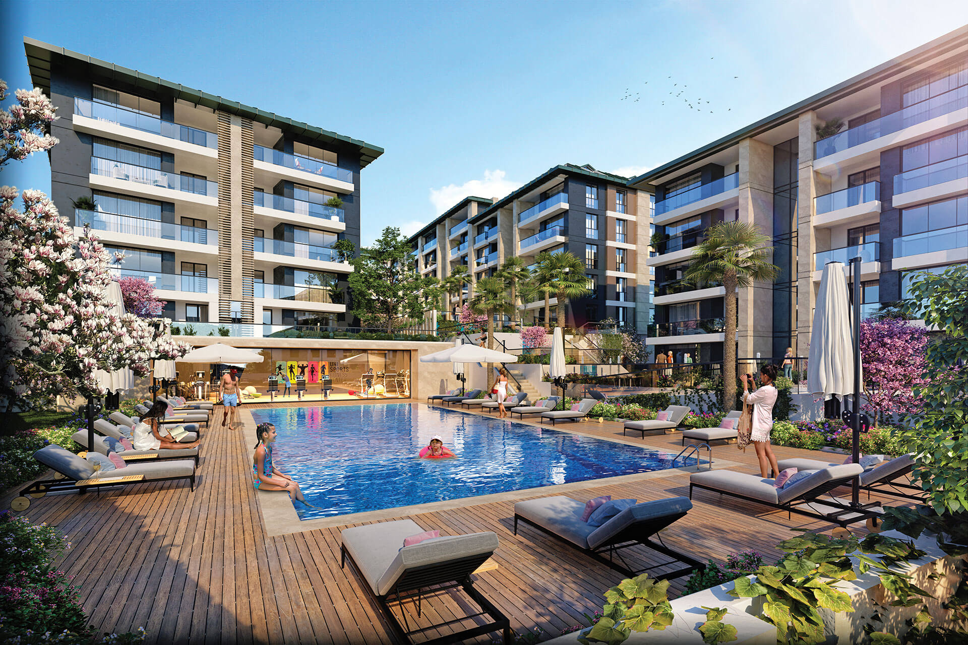 Sea View Istanbul Apartments - 0% Terms - Low-rise modern complex