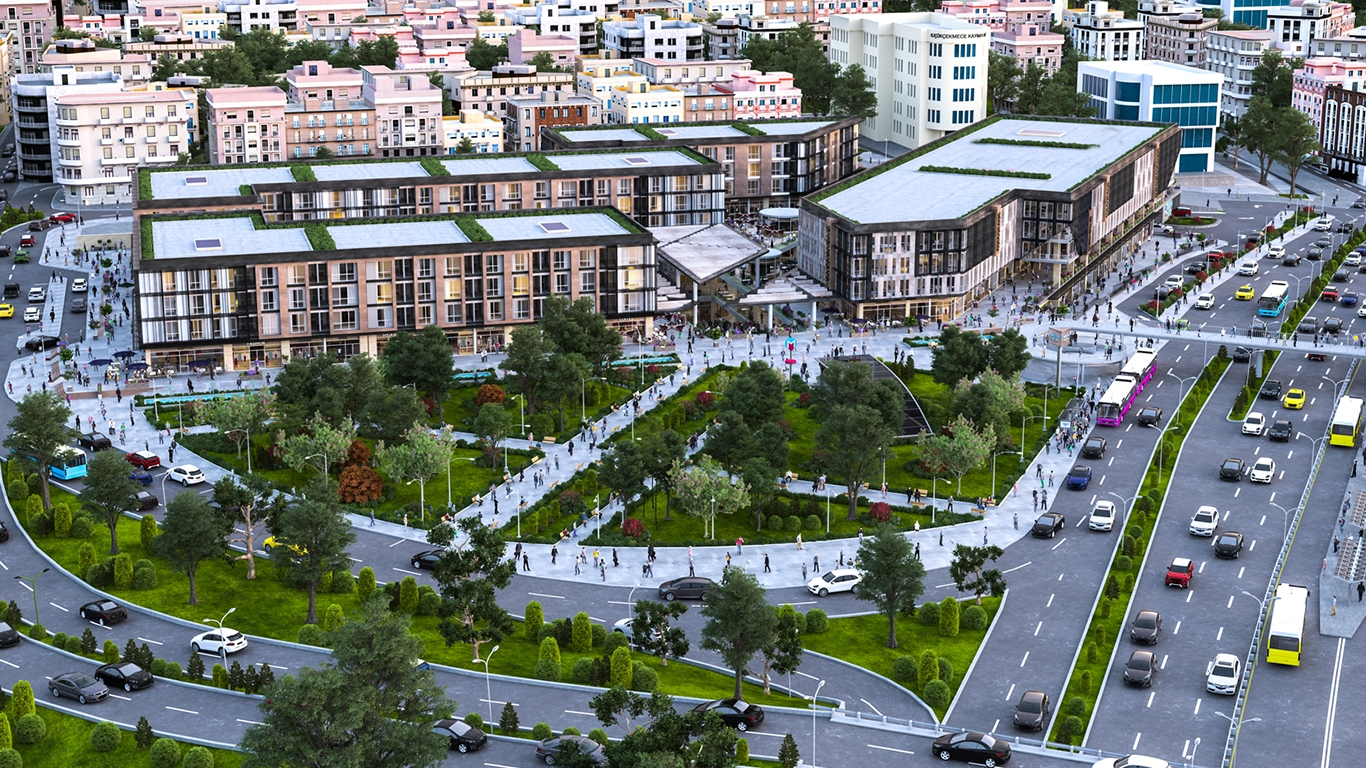 Istanbul Luxury Investment Apartments - Communal gardens