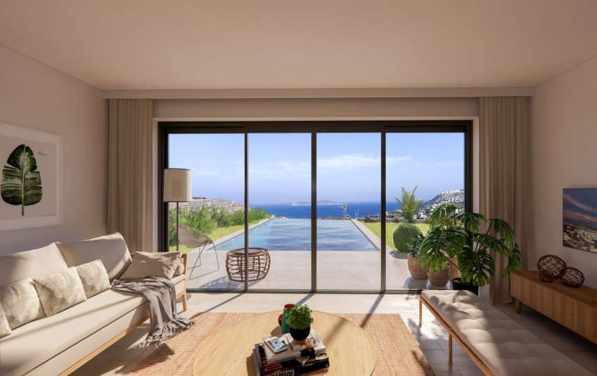 Sea View 4-Bed Gumusluk Villas - Sea, Island and nature views